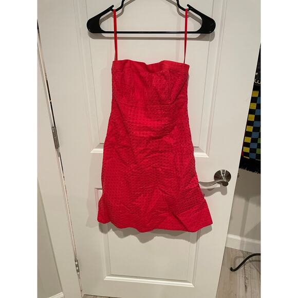 NWT WHBM strapless eyelet fit and flare paradise dress size 00 - Picture 3 of 9